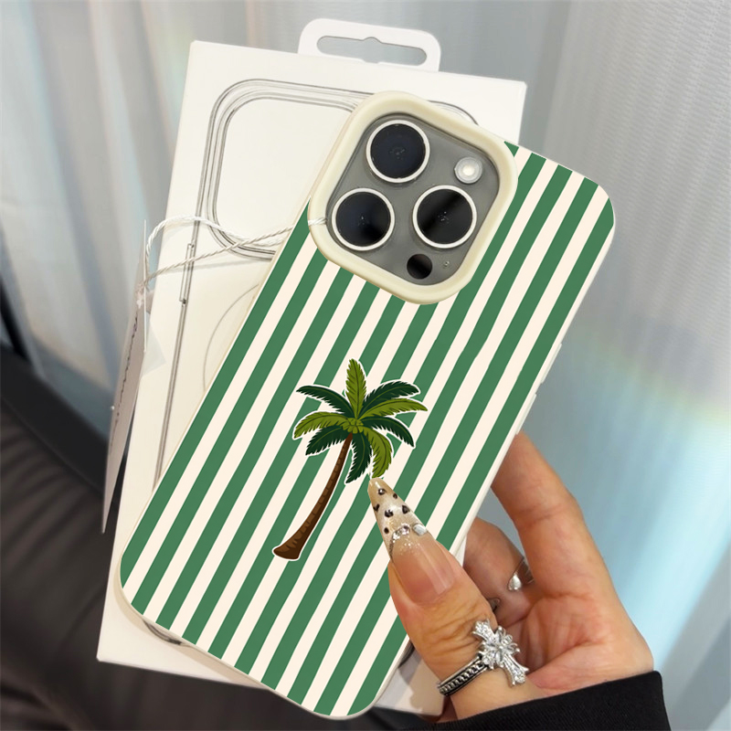 Phone Cases Protective - Coconut Tree Stripes Phone Case For
