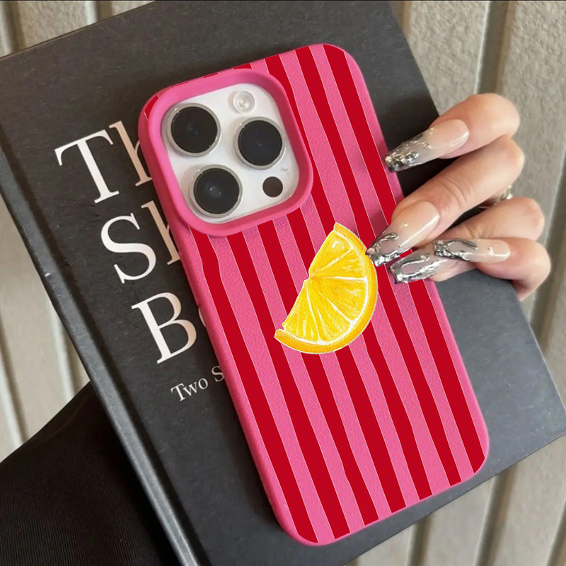 Phone Cases Protective - Fashion Lemon Pattern TPU Silicone Phone