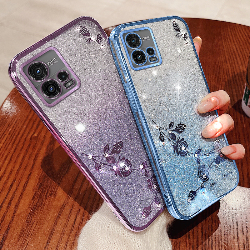 Phone Cases Moto G 2025 - Plating Floral Case for Motorola Moto