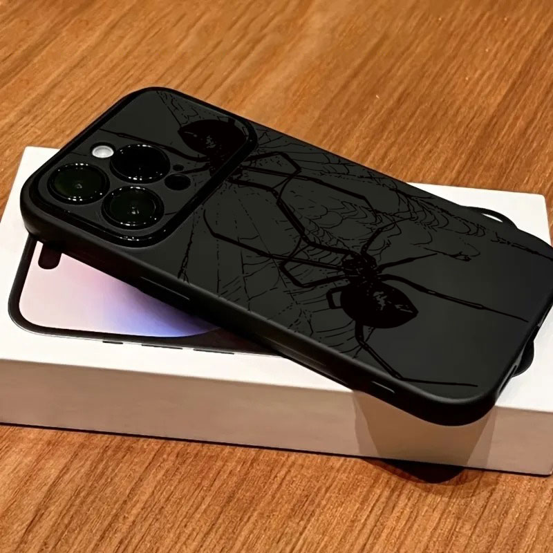 Phone Cases Black - Cool Black Spider Pattern Phone Case