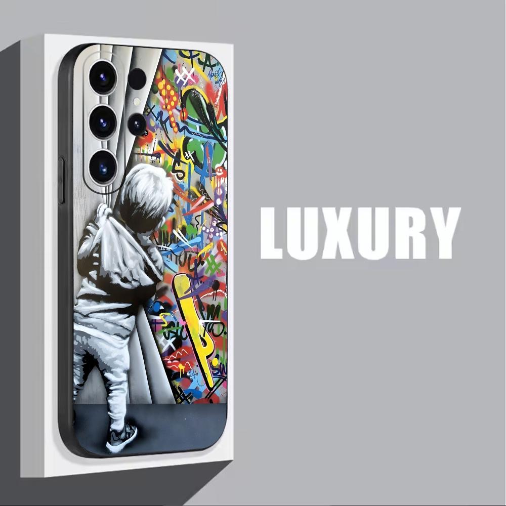 Banksy Graffiti Art  Phone Cas - Phone Cases For Samsung review and price
