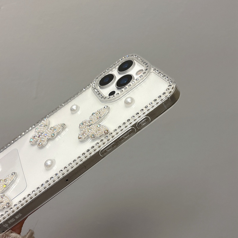 Pearl Butterfly Bling Diamond  - Phone Cases Loopy review and price