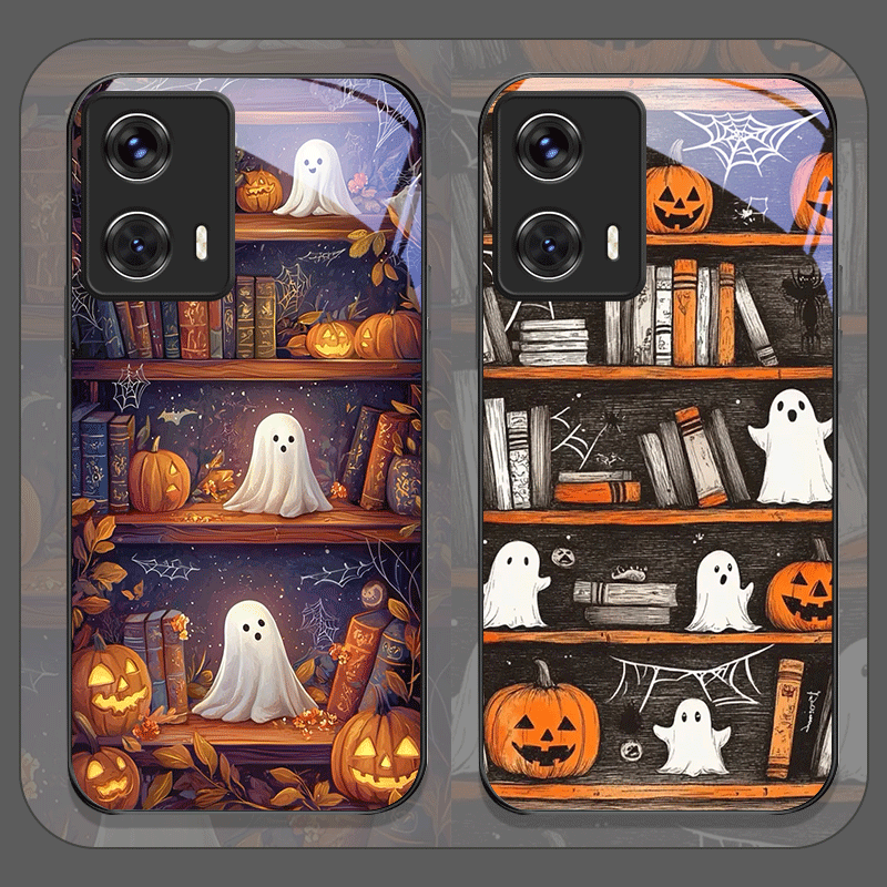Halloween Pumpkin Ghost Booksh - Phone Cases For Motorola review and price