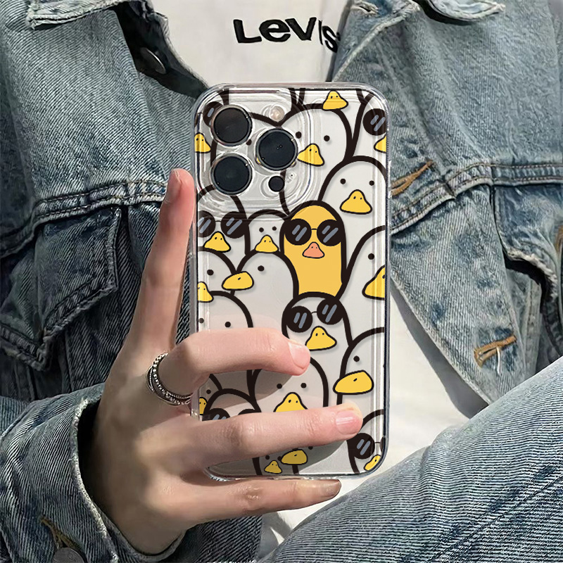 Cute Cartoon Duck Case Girls F - Phone Cases Protective review and price