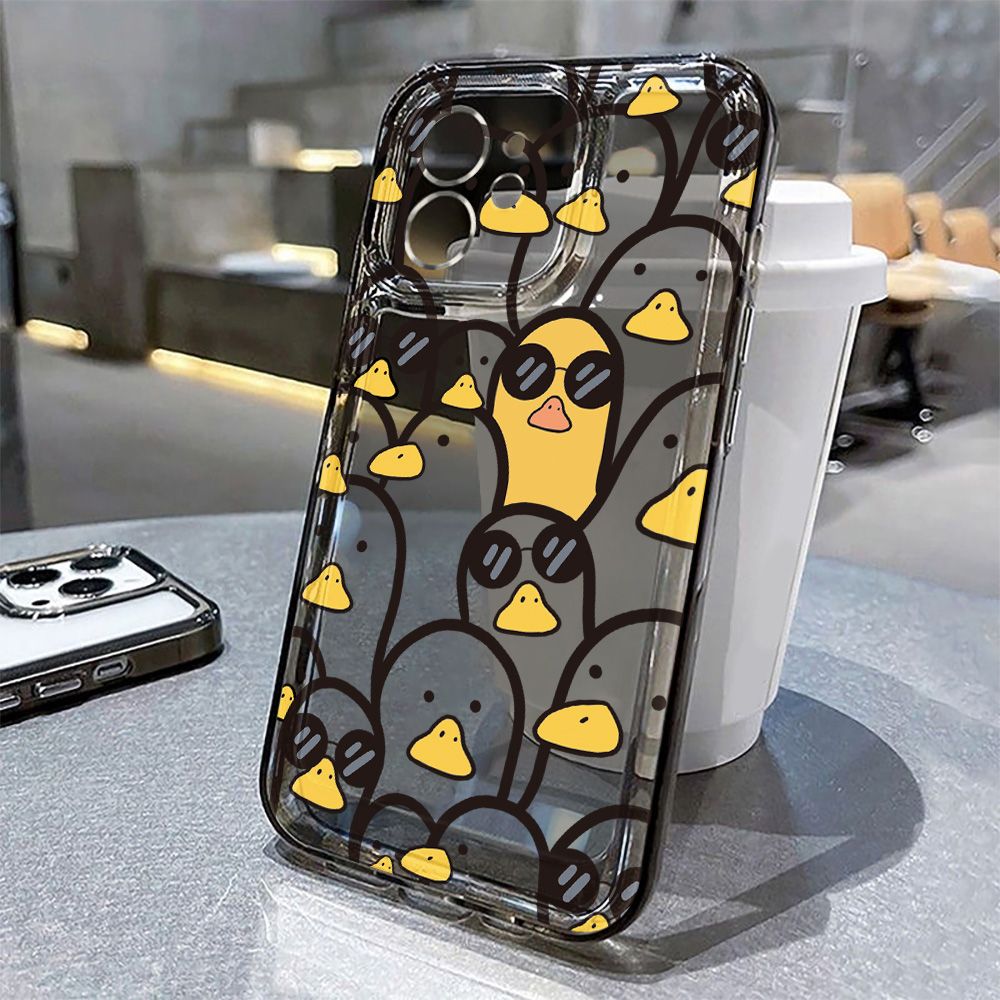 Cute Cartoon Duck Case Girls F - Phone Cases Protective review and price
