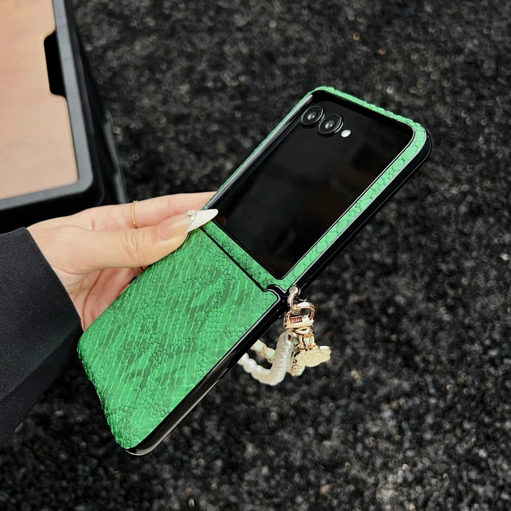 Luxurious Snake Texture Leathe - Flip Leather Case review and price