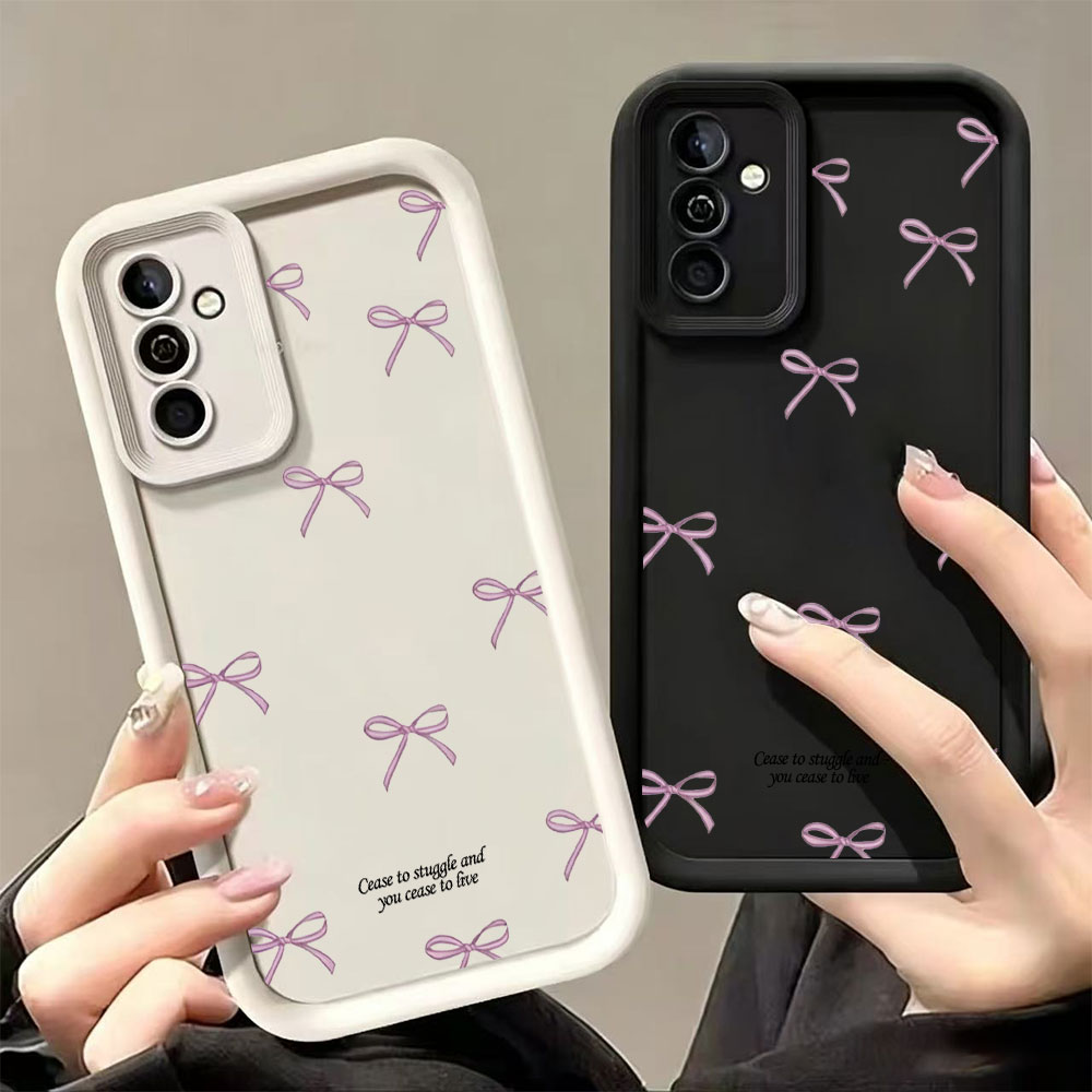 Pink Bow Print Soft TPU Phone  - Phone Cases For Samsung review and price