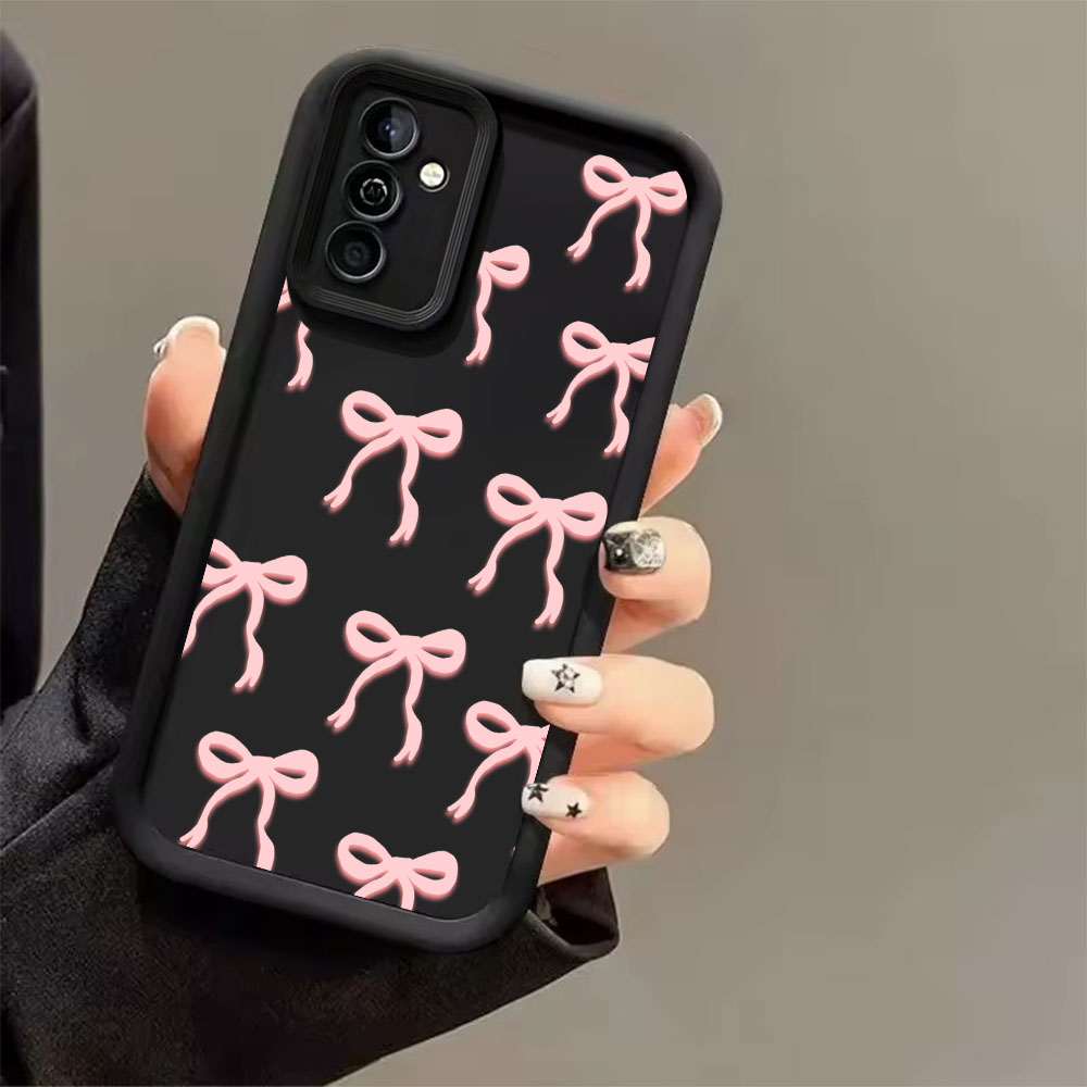 Pink Bow Print Soft TPU Phone  - Phone Cases For Samsung review and price