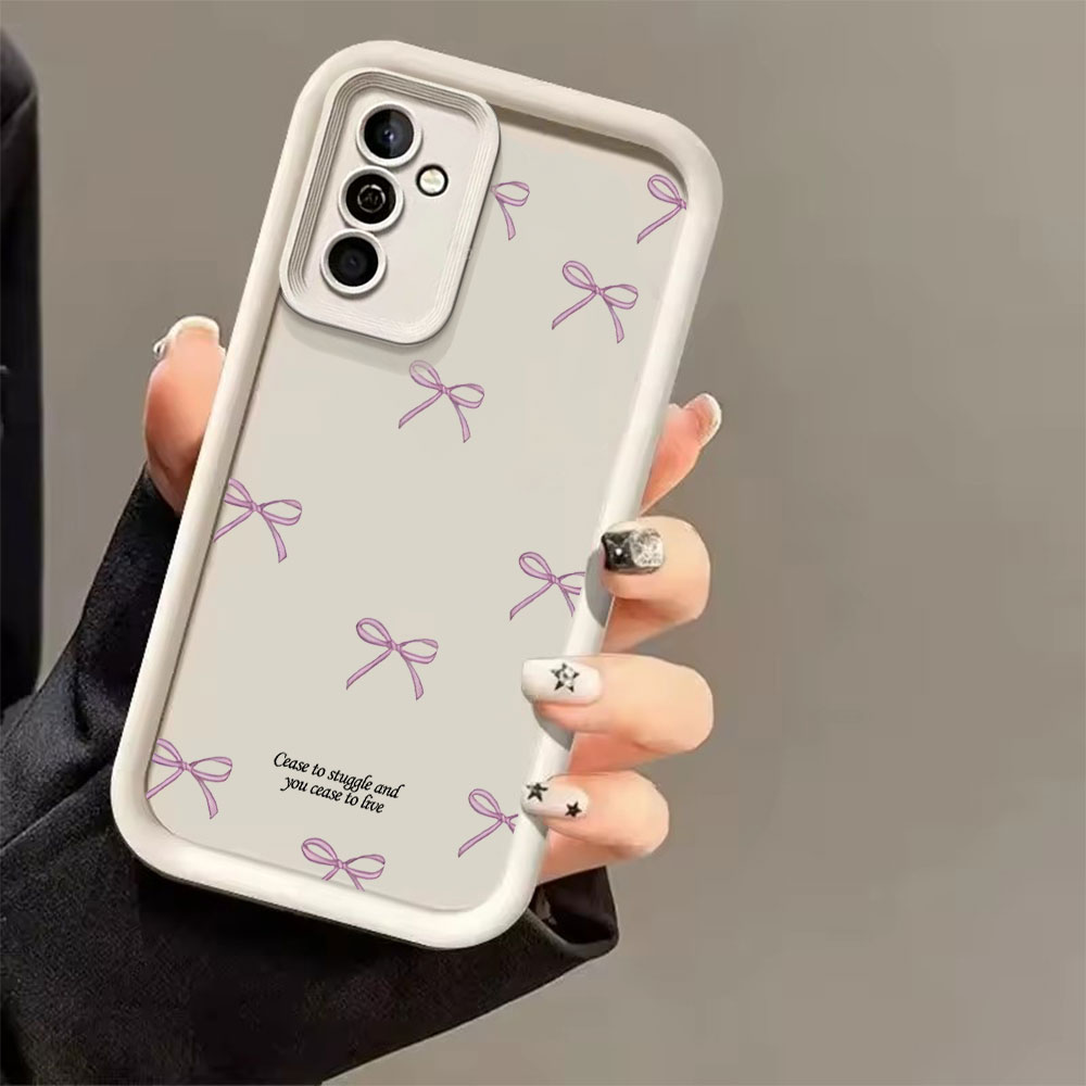 Pink Bow Print Soft TPU Phone  - Phone Cases For Samsung review and price