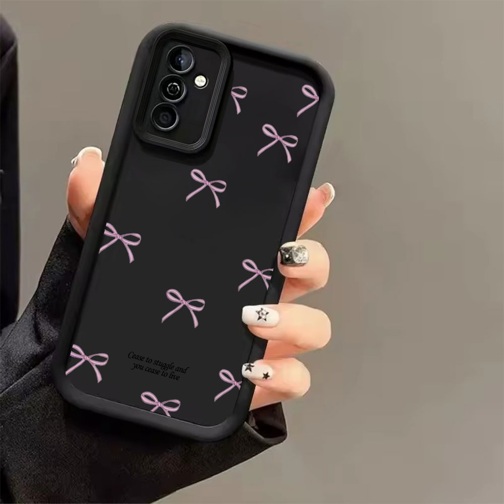 Pink Bow Print Soft TPU Phone  - Phone Cases For Samsung review and price