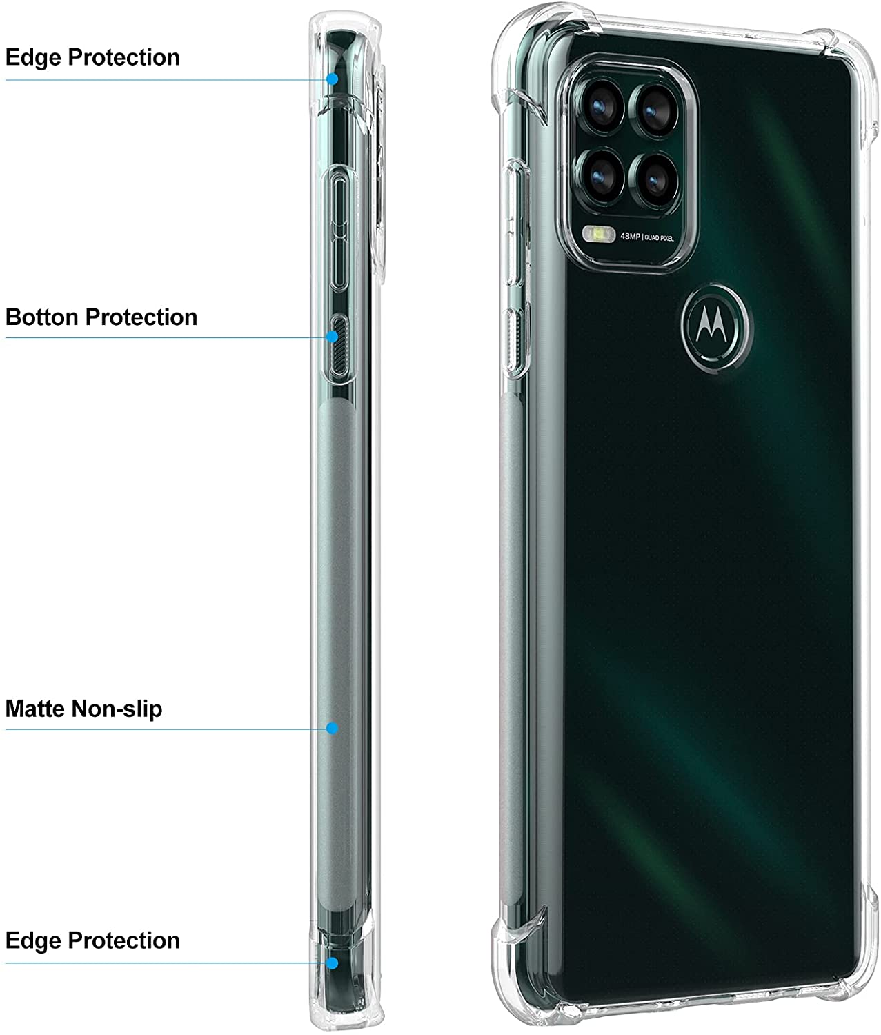 Crystal Clear Anti-slip Anti-S - Phone Cases Moto G review and price