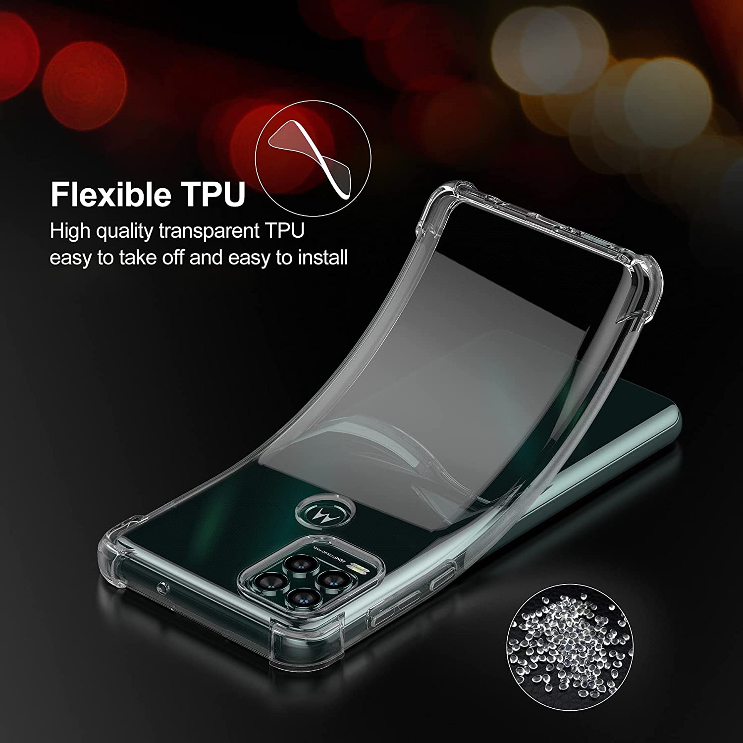 Crystal Clear Anti-slip Anti-S - Phone Cases Moto G review and price