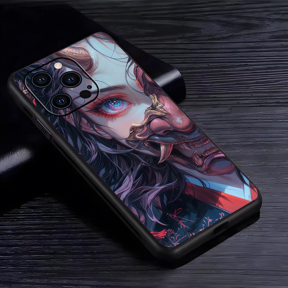 Japan ghost face Samurai Phone - Phone Cases Japan review and price