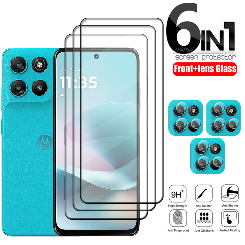 6-in-1 For Moto G67 Glass For  - Phone Cases Moto G review and price