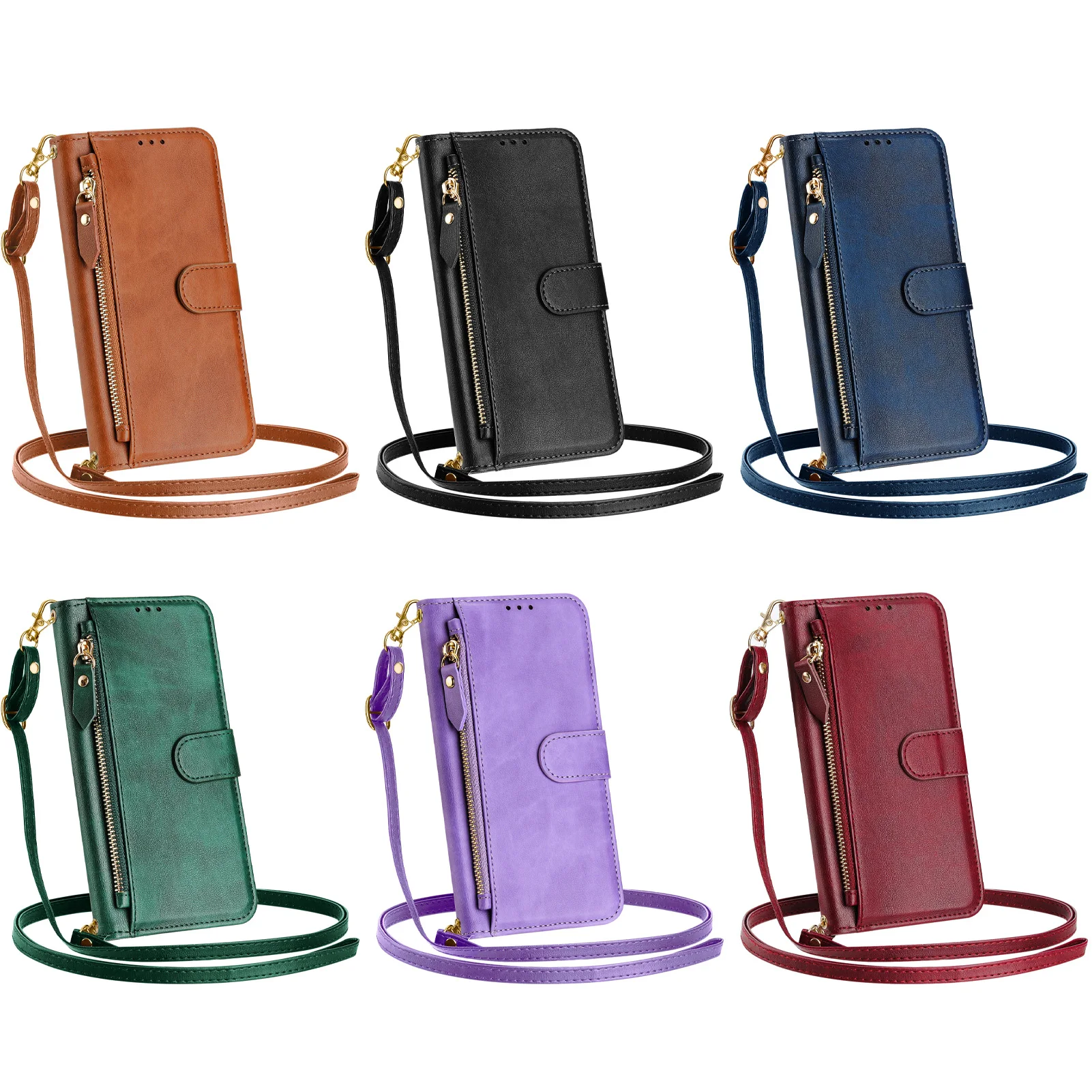 Crossbody Zipper Cards Solt Le - Flip Leather Case review and price