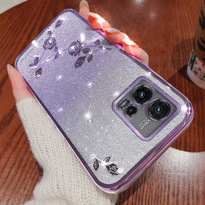 Plating Floral Case for Motoro - Phone Cases Moto G 2025 review and price