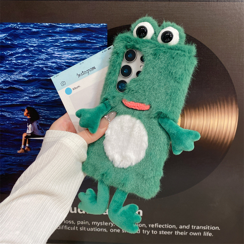 Plush Frog Phone Case, Cute Gr - Phone Cases Protective review and price
