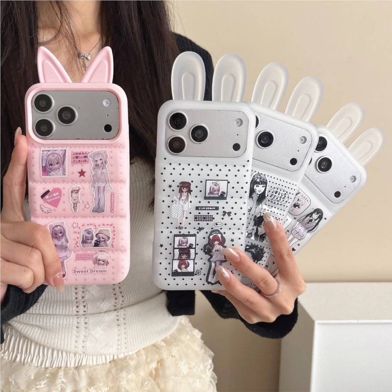Japanese Y2K Cute Bunny Ear Ph - Phone Cases Japan review and price