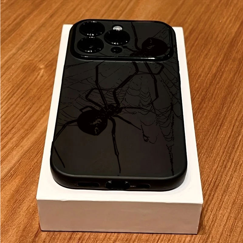 Cool Black Spider Pattern Phon - Phone Cases Black review and price